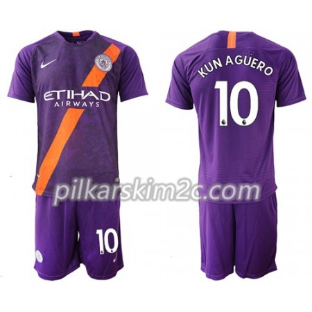 Koszulka Manchester City Kun Agüero 10 Dziecięca Trzeciej 2018-2019 - Koszulki Piłkarskie